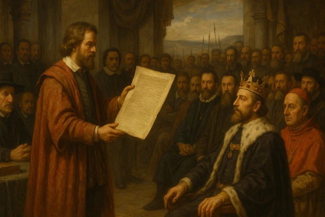 Česká konfederace 1619: První ústava na světě, umožňující odvolání panovníka, pokud poruší smlouvu s reprezentací lidu