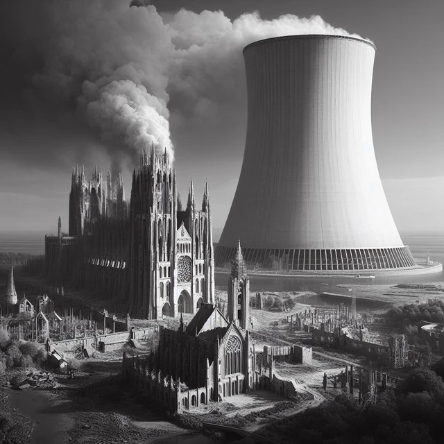 Hořící katedrála a jaderná elektrárna