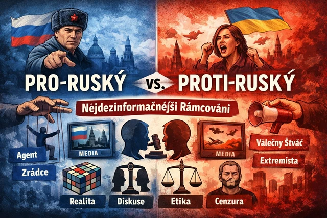 Nejdezinformačnější je rámcování „pro-ruský“ a „proti-ruský“