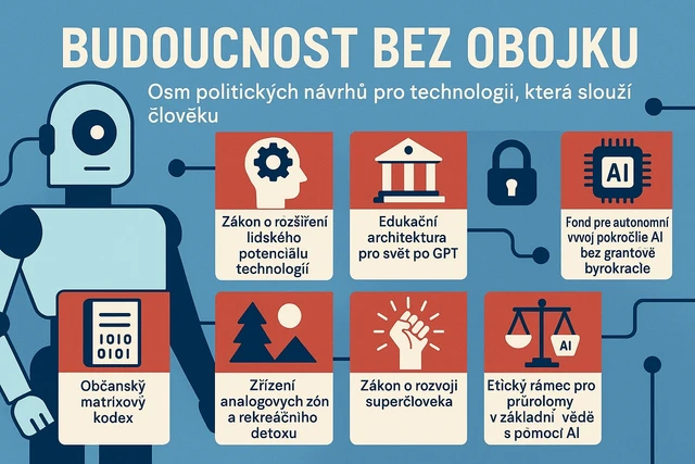 Budoucnost bez obojku: Osm politických návrhů pro technologii, která slouží člověku