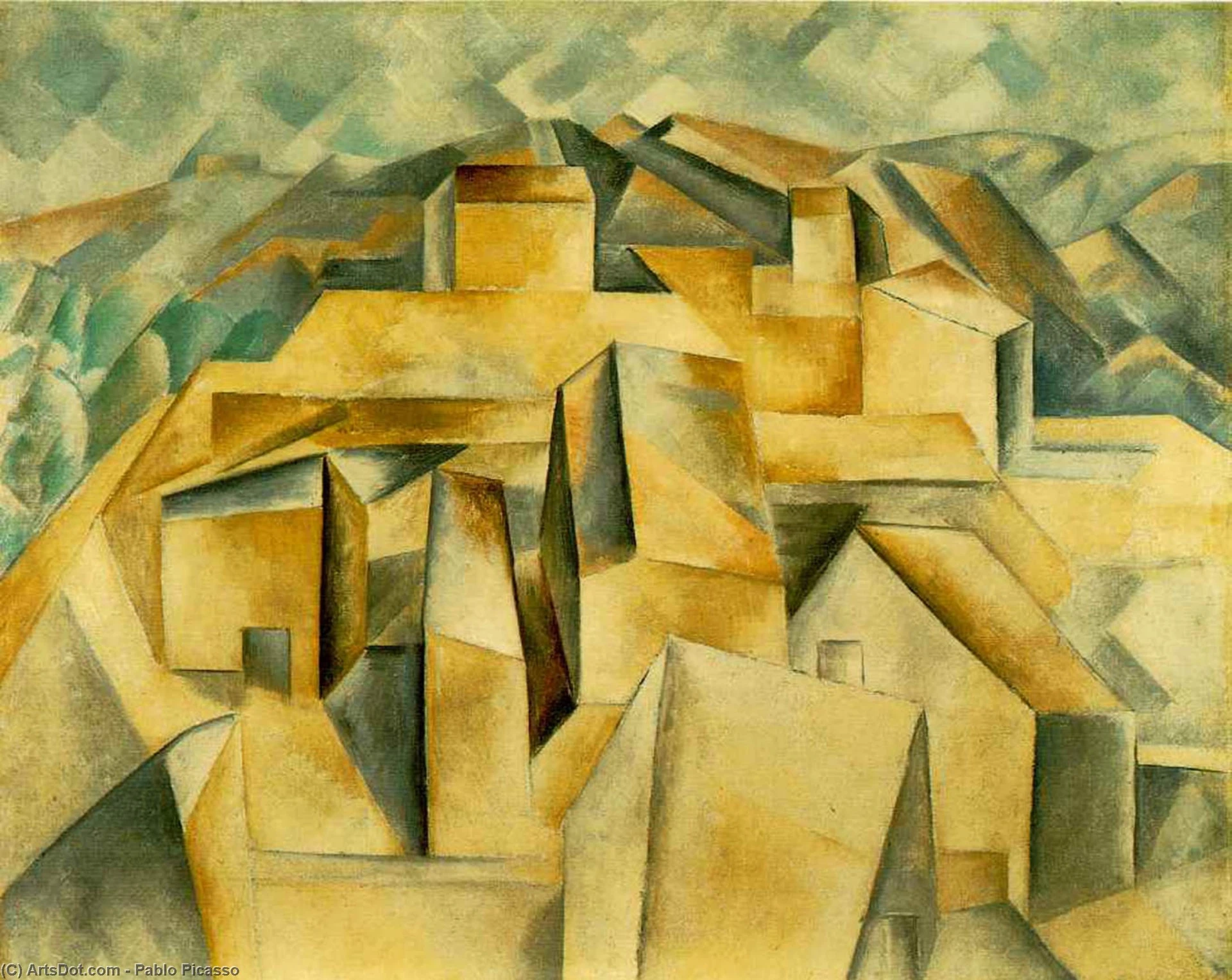 Domy na kopci, Pablo Picasso