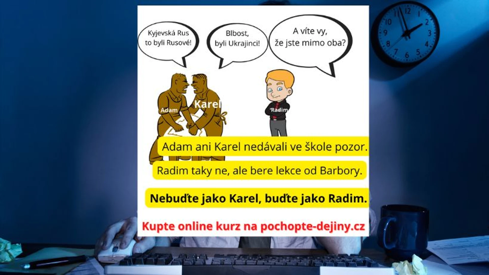 Dějiny Ukrajiny a kampaň na Facebooku