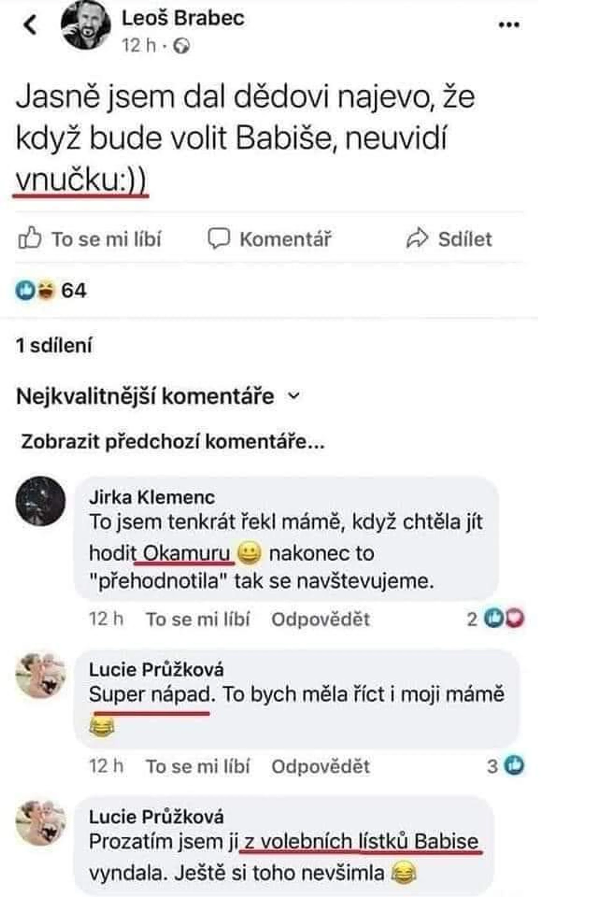 komentáře FB