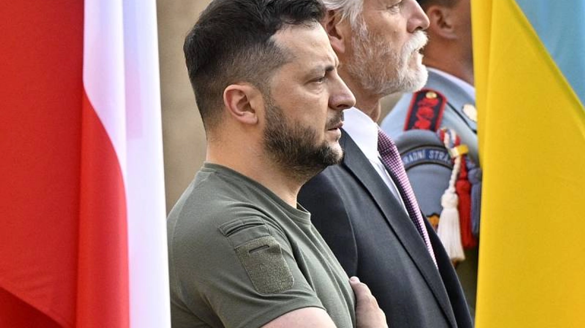Zelenskyj se v Praze sešel s Pavlem i s Fialou, jednali hlavně o vojenské pomoci Ukrajině