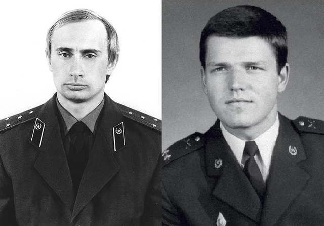 Vladimir Putin (vlevo) a Petr Pavel (vpravo)