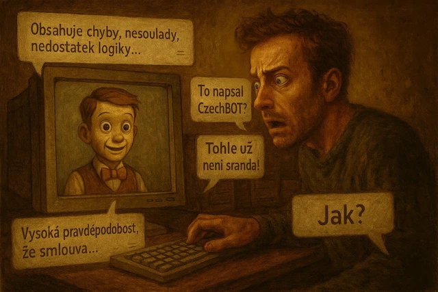 V níž poprvé vzniká podezření, že CzechBOT neumí držet jazyk za zuby